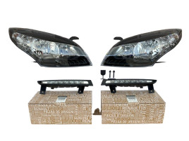 Фари передні Комплект (чорний верх, чорний низ) Renault Megane 3 2009-2013