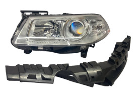 Tyc Фара левая с кронштейном и коректором на Renault Megane 2 (рено меган 2) 2006 - 2009