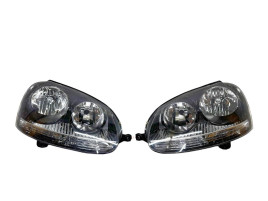Tyc Фари чорні пара на Volkswagen Golf 5 2005-2010 (Волсваген Гольф 5) 9513096E, 9513106E