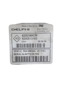 Renault Блок управління двигуном Renault Megane Scenic II 2 Kangoo 03-08 8200399038 8200513163 - Заображення 1