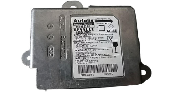 Renault 8200411013 Блок управління AIR BAG ДАТЧИК ПОДУШКИ RENAULT SCENIC II MEGANE II - Заображення 4