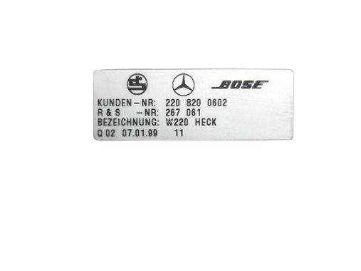 Mercedes-benz Динамік в задню полицю Mercedes-Benz w220 - Заображення 5