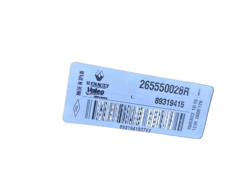 Renault Ліхтар задній лівий ОРИГІНАЛ Renault Megane 3 (Рено Меган 3) 265550028R - Заображення 3