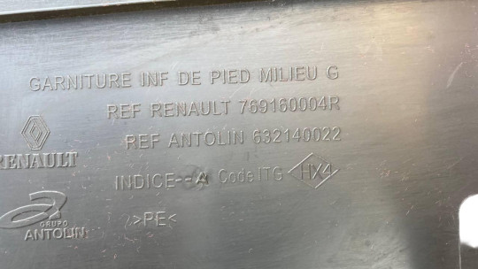 Renault Накладка стойки левой Renault Megane 3 (Меган 3) 769160004r - Картинка 2