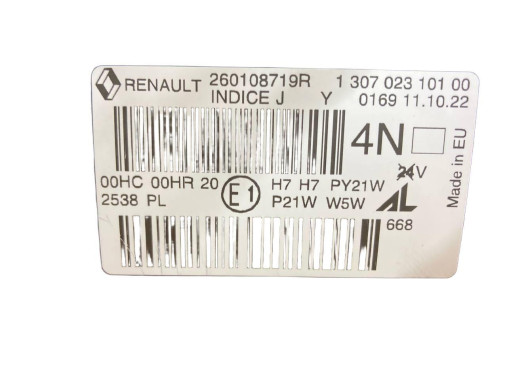 Renault Фара передняя правая Renault Megane 3 (рено меган 3) 2009-2013 260108719R - Картинка 6