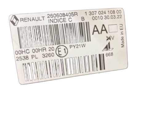 Renault Фара передня ліва Renault Megane 3 (рено меган 3) 2009-2013 260608405R - Заображення 9