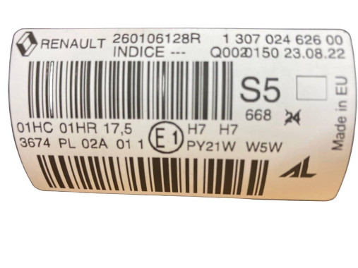 Renault Фара передняя правая Renault Megane 3 (рено меган 3) 2014-2016 260106128R - Картинка 10