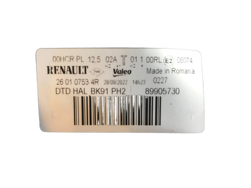 Renault Фара права на Renault Laguna 3 (рено лагуна 3) 2011-2015 260107534R - Заображення 8
