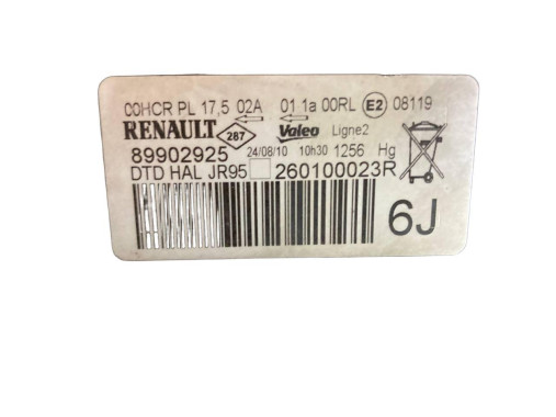 Renault Фара передня права на Renault Grand Scenic 3 (Рено Гранд Сценік 3) 2009-2011 260100023R - Заображення 9