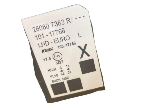 Renault Фара левая на Renault Kangoo 2 (Рено Кенго 2) 2013-2019 260607383R, 260602665R - Картинка 10