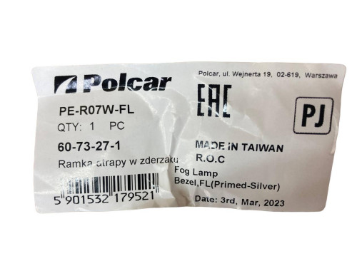 Polcar Накладка на решітку бампера ліва Renault Grand Scenic 3 (Рено Гранд Сценік 3) 2009 - 2011 - Заображення 9