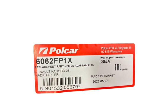 Polcar Підкрилок передній правий на Renault Kangoo 2 (Рено Кенго 2) 2008 - 2015 - Заображення 6