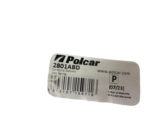 Polcar Амортизатори кришки багажника Dacia Logan (Дача Логан) 2004-2009 - Заображення 5