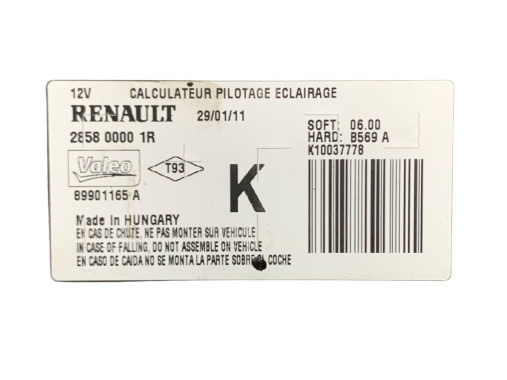 Renault Блок управління світла (блок розжарювання ксенону) Renault Laguna 3 2.0 CDI (Рено Лагуна 3 2.0 CDI) 2007 - 2015 - Заображення 2