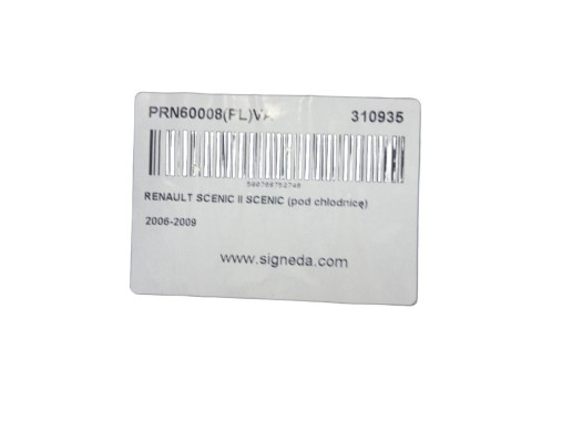 Signeda Захист бампера переднього Renault Grand Scenic 2 (Рено Гранд Сценік 2) 2006-2009 - Заображення 3