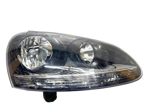 Tyc Фара передня чорна права Volkswagen Golf 5 2005-2010 (Волсваген Гольф 5) 9513106E 1K6941006T; 1K6941030T - Заображення 2