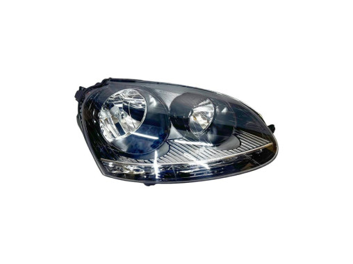 Tyc Фара передня чорна права Volkswagen Golf 5 2005-2010 (Волсваген Гольф 5) 9513106E 1K6941006T; 1K6941030T - Заображення 1