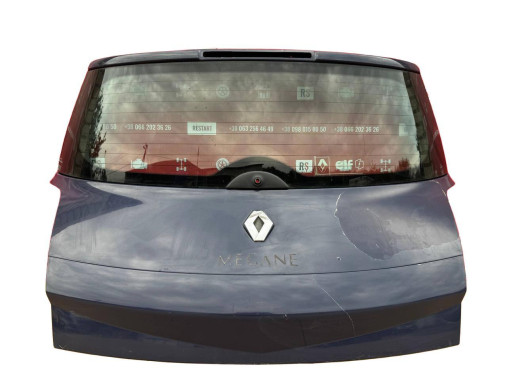 Renault Кришка багажника (ляда) синя на Renault Megane 2 хетчбек (Рено Меган 2) 2002-2006 1251 - Заображення 1