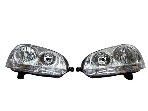 Tyc Фари на Volkswagen Golf 5 пара (Фольцваген Гольф 5) 2003-2008 1K6941006P, 1K6941005P - Заображення 2