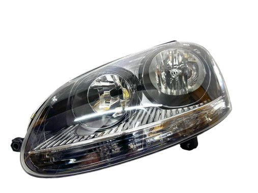 Tyc Фара передня чорна ліва Volkswagen Golf 5 2005-2010 (Волсваген Гольф 5) 9513090E 1K6941006T; 1K6941030T - Заображення 2