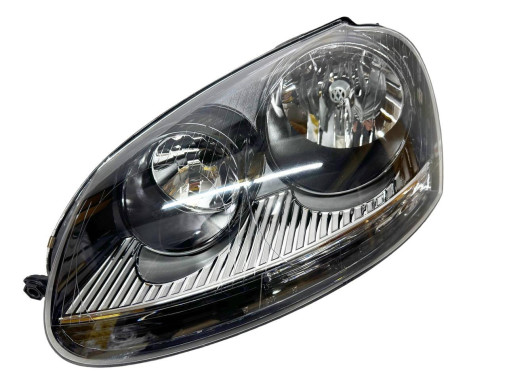 Tyc Фара передня чорна ліва Volkswagen Golf 5 2005-2010 (Волсваген Гольф 5) 9513090E 1K6941006T; 1K6941030T - Заображення 1